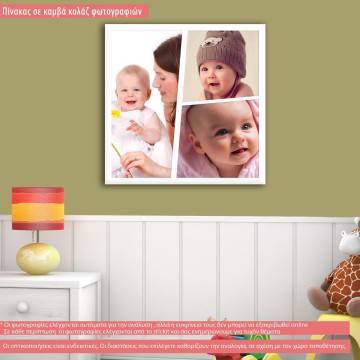Canvas print Collage 3 photos art I