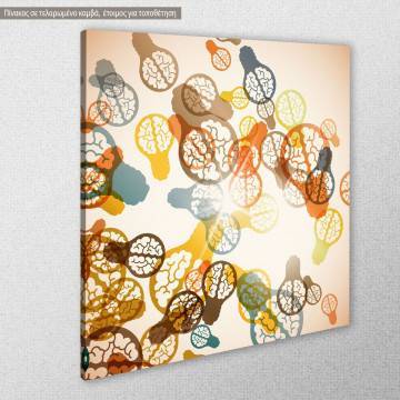 Canvas print Brain bulb 2