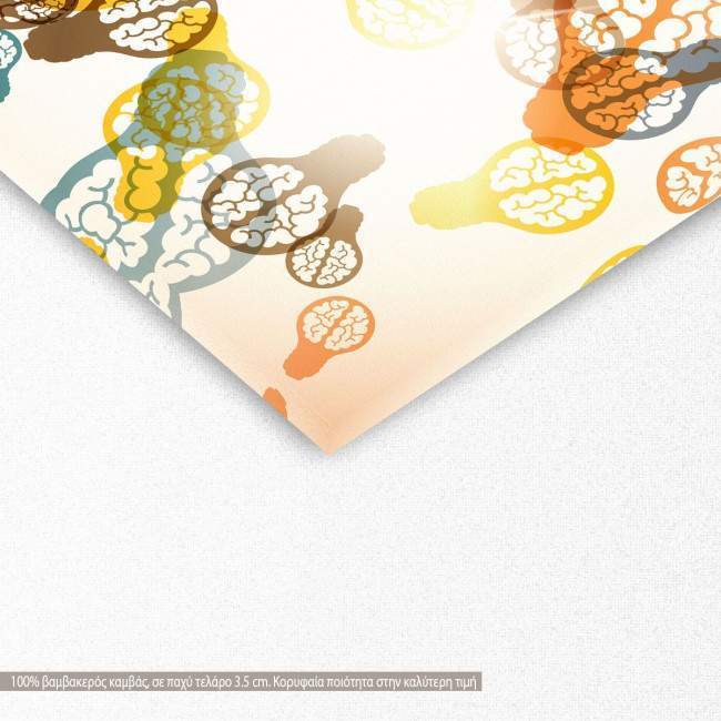 Canvas print Brain bulb, detail
