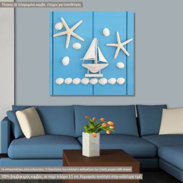 Canvas print Seaside Abstract