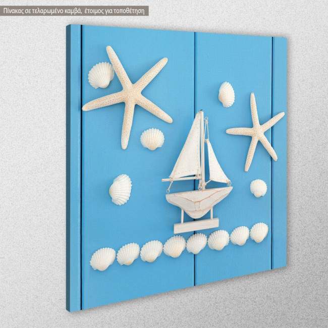 Canvas print Seaside Abstract, side