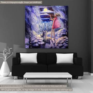 Canvas print Night moon