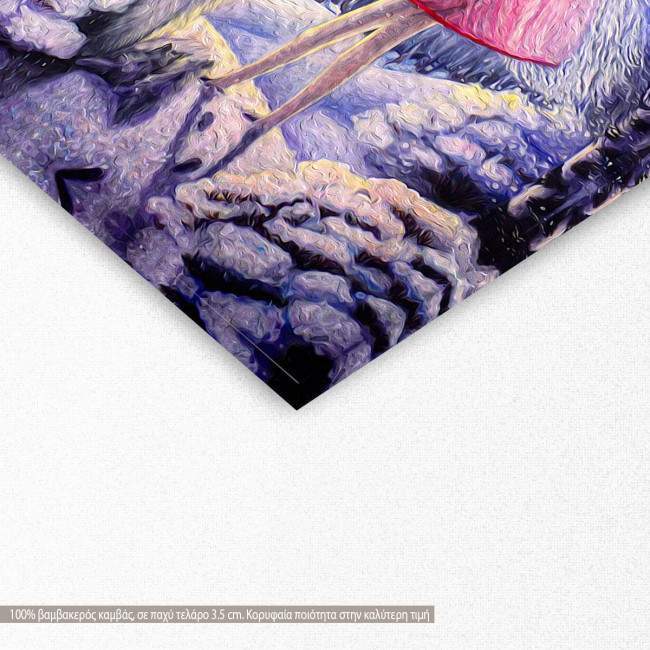 Canvas print Night moon, detail