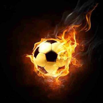 Wallpaper Flaming football 2