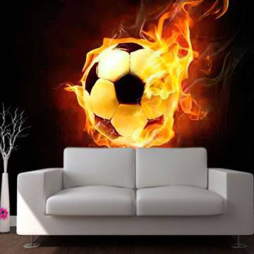 Wallpaper Flaming football