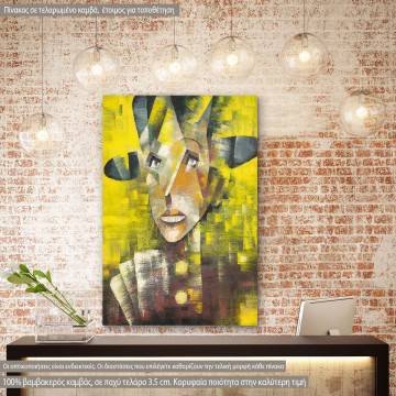 Canvas print Card player