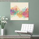 Canvas print Watercolor city
