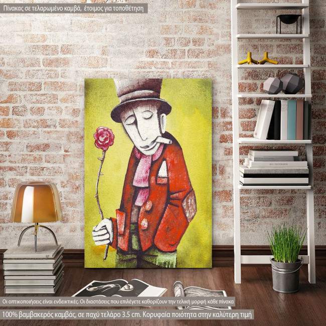 Canvas print Flower in hand