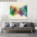 Canvas print Aquarell city