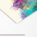 Canvas print Aquarell city, detail
