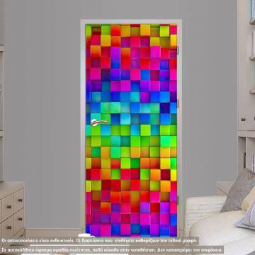 Door sticker Rainbow of colors
