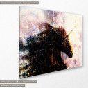 Canvas print Black unicorn, side