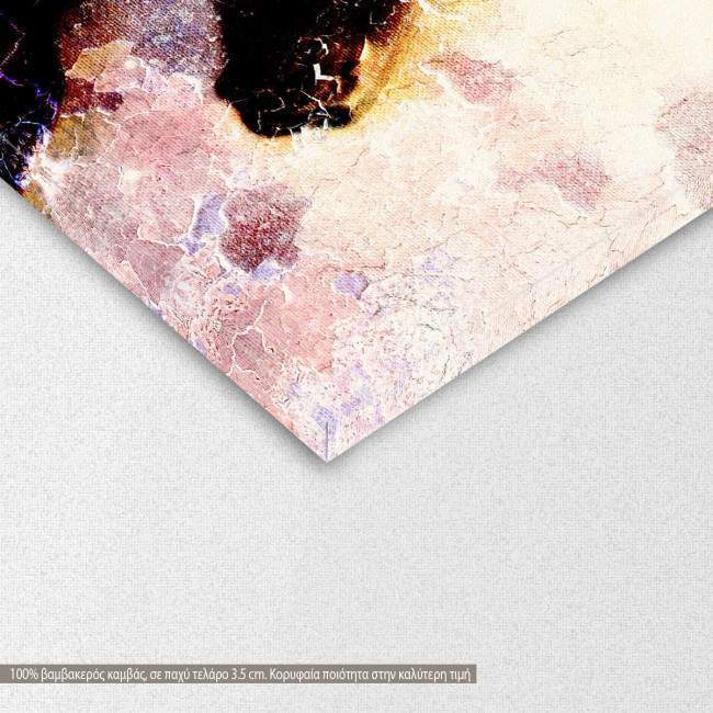 Canvas print Black unicorn, detail