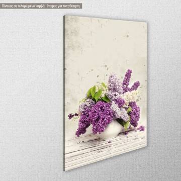 Πίνακας σε καμβά πασχαλιά Bunch of Lilac Όψη 1 2