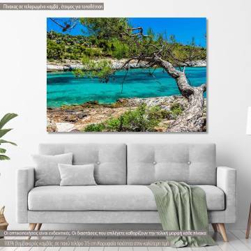 Canvas print  Crystal clear water at Thassos island
