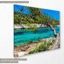 Canvas print  Crystal clear water at Thassos island, side