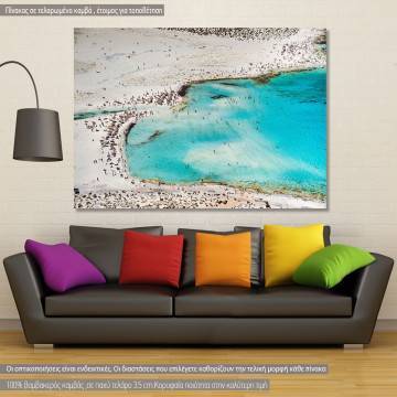 Canvas print  Balos Lagoon with magical waters