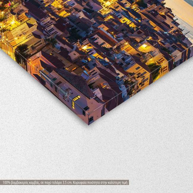 Canvas print Night at Poros, detail