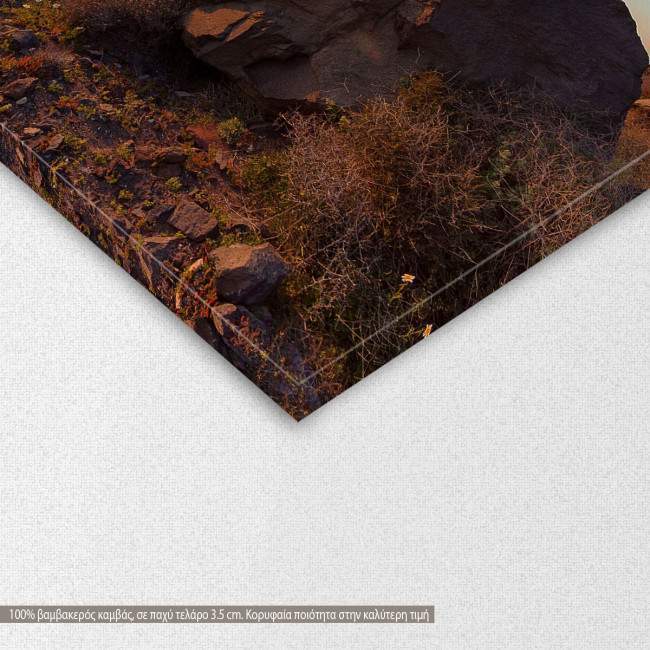 Amazing sunset, Santorini, πίνακας σε καμβά, λεπτομέρεια