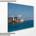Canvas print  Medieval coastline, Rhodos, side