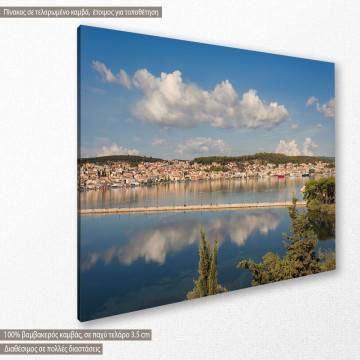 Canvas print Sunset view of greek city of Argostoli 2