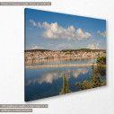 Canvas print Sunset view of greek city of Argostoli, side