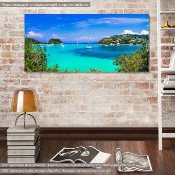Canvas print Lakka Paxoi