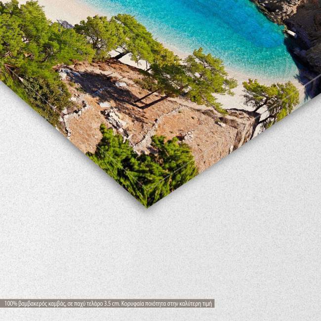 Apella beach of Karpathos, πίνακας σε καμβά, λεπτομέρεια