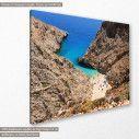 Canvas print Seitan beach on Crete, side