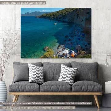 Canvas print  A sand beach with turquoise waters