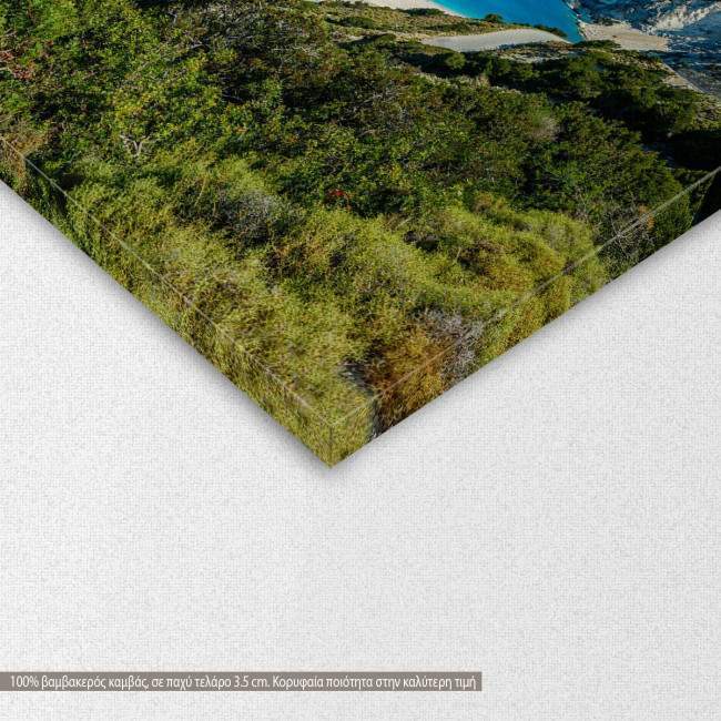 Canvas print  Exotic Myrtos Beach in Kefalonia, detail
