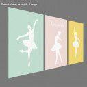 Kids canvas print Ballerinas Figures
