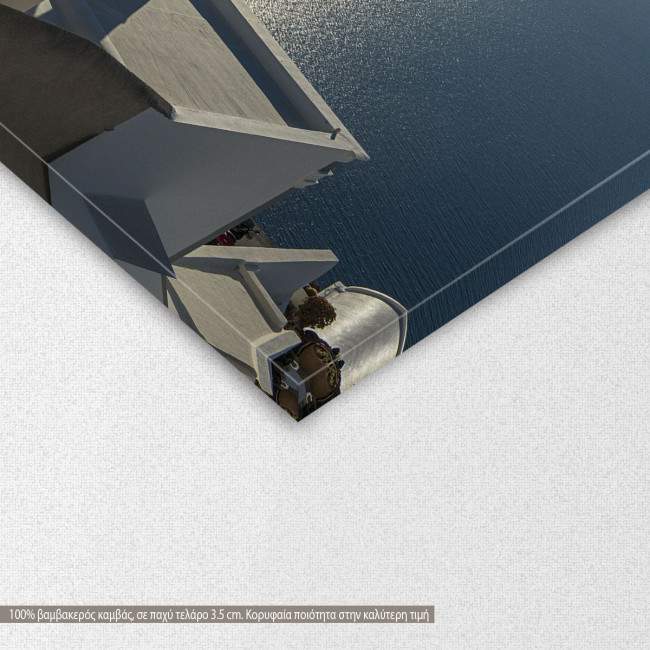 Three Bells of Thera, Santorini, πίνακας σε καμβά, λεπτομέρεια