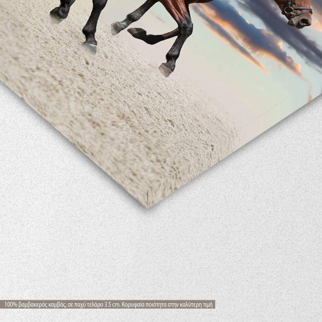 Canvas print Galloping horses, detail
