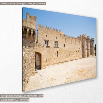 Canvas print The medieval Palace of Rhodes 2