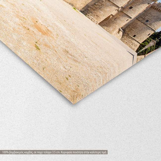 Canvas print The medieval Palace of Rhodes, detail