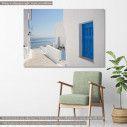 Canvas print Small road at island, Greek Island