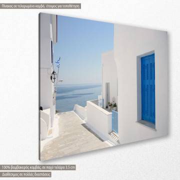 Canvas print Small road at island, Greek Island 2