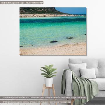 Canvas print Balos beach in Greece