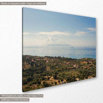 Canvas print View of Kefalonia island and Ionian sea 2