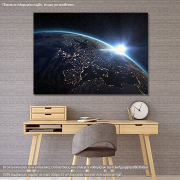 Canvas print Aerial view of the Earth
