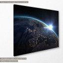 Canvas print Aerial view of the Earth, side