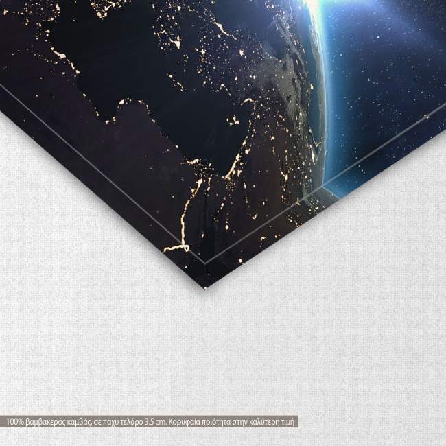 Canvas print Aerial view of the Earth, detail