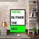 Canvas print Think outside the box