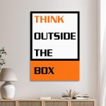 Canvas print Think outside the box Framed canvas View 17