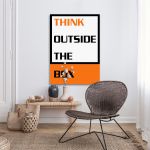 Canvas print Think outside the box Framed canvas View 19