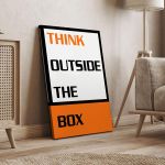 Canvas print Think outside the box Framed canvas View 20