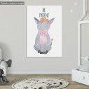 Kids canvas print Farm animals donkey