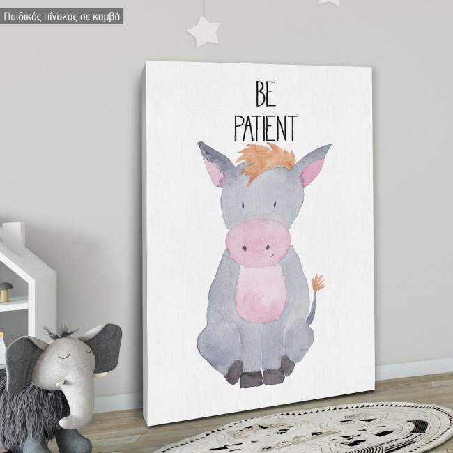 Kids canvas print Farm animals donkey