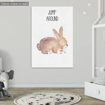 Kids canvas print Farm animals, Rabbit 